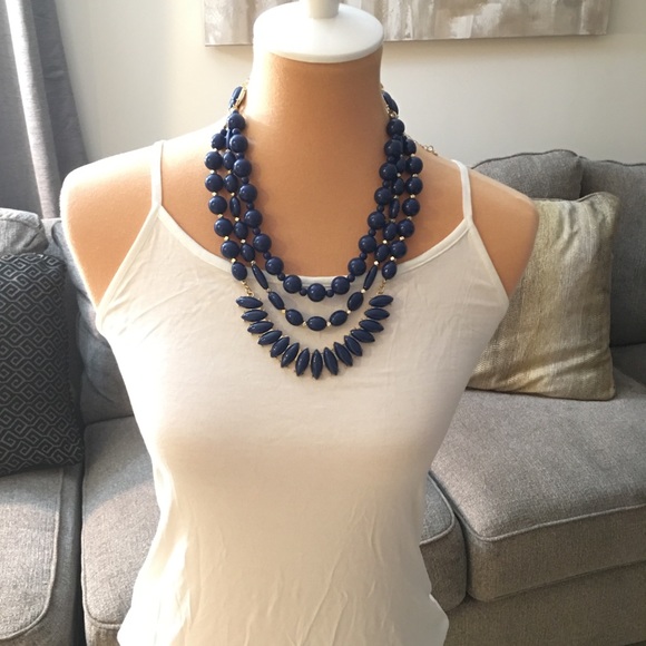 NWOT Premier Designs In The Navy Necklace - Picture 5 of 10